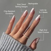 Glamnetic Press On Nails – Short Almond, Velvet Fake Nails 30 Pc Full Kit(4A – Lace Blush)
