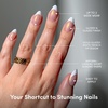 Glamnetic Press On Nails – Short Almond, Velvet Fake Nails 30 Pc Full Kit(7 – GIVE ‘EM GRACE)