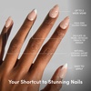 Glamnetic Press On Nails – Short Almond, Velvet Fake Nails 30 Pc Full Kit(8 – ALWAYS & FOREVER)