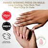Glamnetic Press On Nails – Short Almond, Velvet Fake Nails 30 Pc Full Kit(Big Bunny Energy)