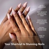 Glamnetic Press On Nails – Short Almond, Velvet Fake Nails 30 Pc Full Kit(Fairy Flexx)