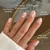 Glamnetic Press On Nails – Short Almond, Velvet Fake Nails 30 Pc Full Kit(Petals)