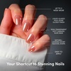 Glamnetic Press On Nails – Short Almond, Velvet Fake Nails 30 Pc Full Kit(Thrilla In Manila)