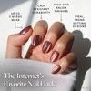 Glamnetic Press On Nails – Short Oval, Velvet Fake Nails 30 Pc Full Kit(2E – Magnetic Moscow)