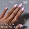 Glamnetic Press On Nails – Short Oval, Velvet Fake Nails 30 Pc Full Kit(2F – Think Pink)