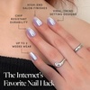 Glamnetic Press On Nails – Short Oval, Velvet Fake Nails 30 Pc Full Kit(2I – Mermaid’s Tail)