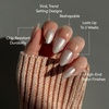 Glamnetic Press On Nails – Short Oval, Velvet Fake Nails 30 Pc Full Kit(3M – Hailey)