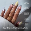 Glamnetic Press On Nails – Short Oval, Velvet Fake Nails 30 Pc Full Kit(3N – Aperitivo Hour)