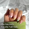 Glamnetic Press On Nails – Short Oval, Velvet Fake Nails 30 Pc Full Kit(3T – Confetti)