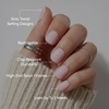 Glamnetic Press On Nails – Short Oval, Velvet Fake Nails 30 Pc Full Kit(4D – Sugar Bb)