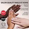Glamnetic Press On Nails – Short Round, Glossy Fake Nails 30 Pc Full Kit(1A – Sweetie Set)