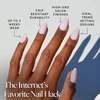 Glamnetic Press On Nails – Short Round, Glossy Fake Nails 30 Pc Full Kit(1F – Sugar Doll)