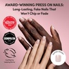 Glamnetic Press On Nails – Short Round, Glossy Fake Nails 30 Pc Full Kit(2A – Pearly Please)