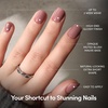 Glamnetic Press On Nails – Short Round, Glossy Fake Nails 30 Pc Full Kit(3A – Mauve Cutie)