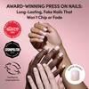 Glamnetic Press On Nails – Short Round, Glossy Fake Nails 30 Pc Full Kit(6A – Soft Whip)