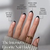 Glamnetic Press On Nails – Short Round, Glossy Fake Nails 30 Pc Full Kit(7D – Onyx Glaze)