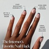 Glamnetic Press On Nails – Short Round, Glossy Fake Nails 30 Pc Full Kit(7E – Smoke Salt)