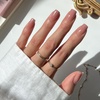 Glamnetic Press On Nails – Medium Square, Glossy Fake Nails 30 Pc Full Kit(In The Nude – Nude Pink Solid)