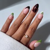 Glamnetic Press On Nails – Short Almond, Glossy Fake Nails 30 Pc Full Kit(1L – Antipasto)