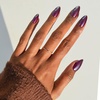 Glamnetic Press On Nails – Short Almond, Glossy Fake Nails 30 Pc Full Kit(1R – Jam Drizzle)