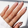 Glamnetic Press On Nails – Short Almond, Velvet Fake Nails 30 Pc Full Kit(6 – NO IN BETWEEN)