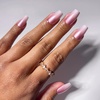 Glamnetic Press On Nails – Short Almond, Velvet Fake Nails 30 Pc Full Kit(Everyday Beauty Queen)