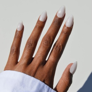 Glamnetic Press On Nails – Short Round, Glossy Fake Nails 30 Pc Full Kit(4G – Milky White)